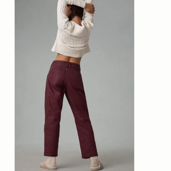 NWT Anthropologie The Wanderer Coated Relaxed Jeans by Pilcro size 27 - Picture 5 of 11